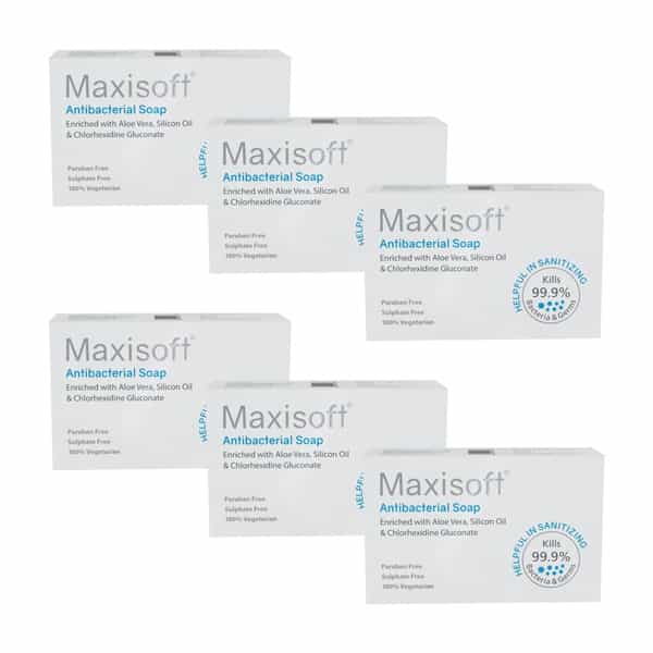Maxisoft Antibacterial | Soap | 75 Gm | Pack Of 6