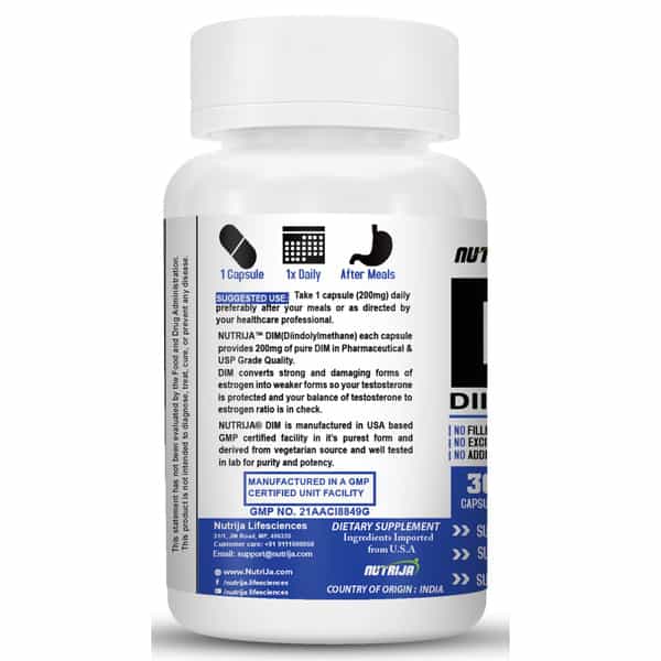 Nutrija Dim Supplement 200Mg - 120 Capsules