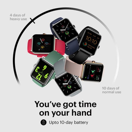 Noise Colorfit Pro 3 Assist Smart Watch (Smoke Green)