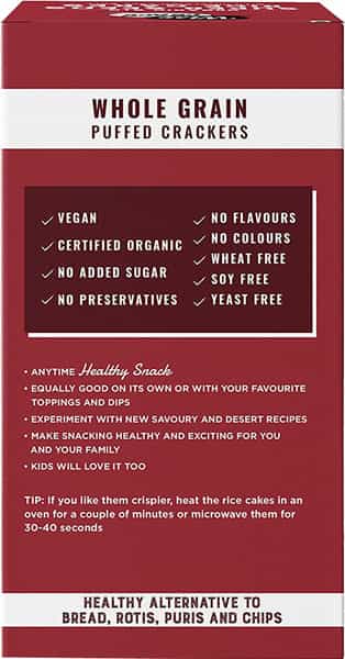 Wise Crack Organic Rice Cakes - Brown Rice 105G Super Seeds 105G (Pack Of 2)