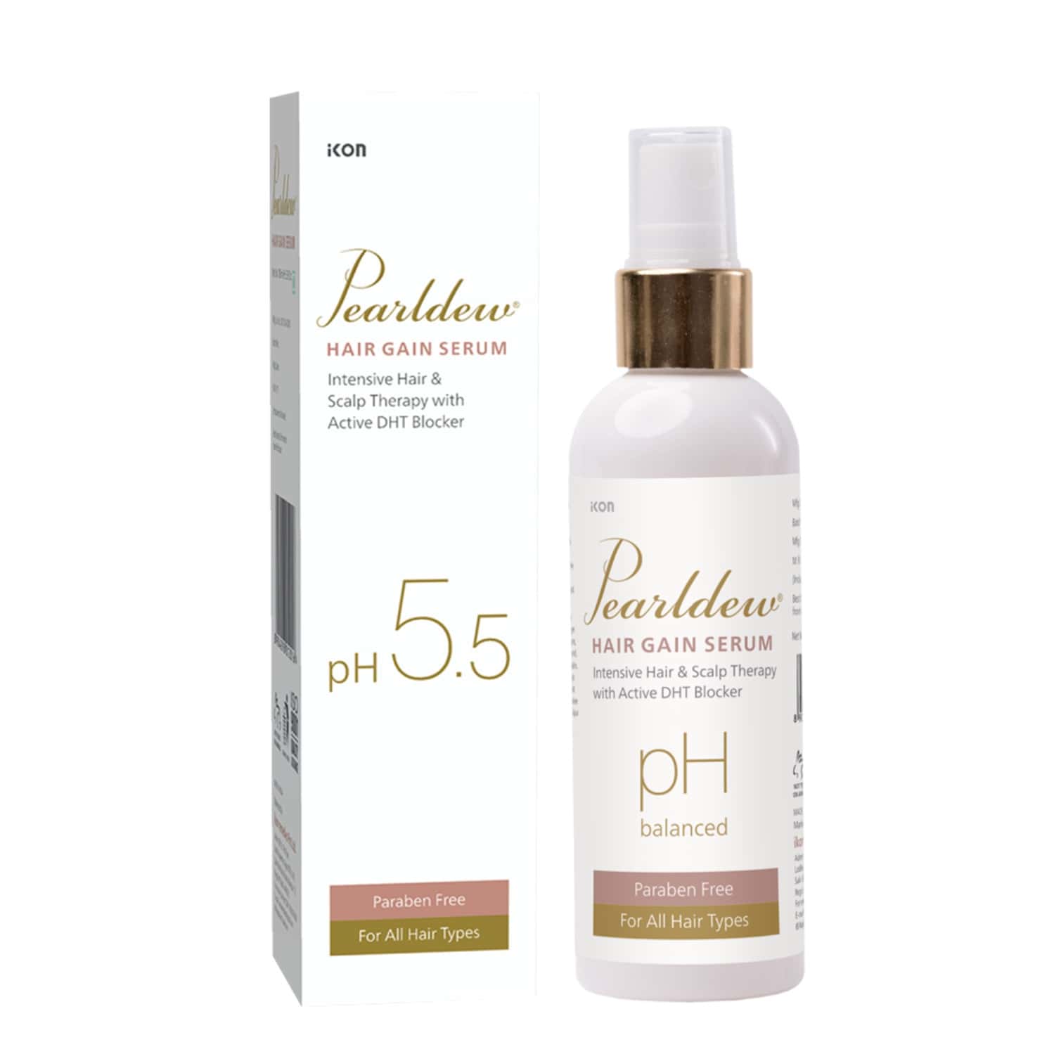 Pearldew Hair Gain Serum 100 Ml | For All Hair Types | Paraben Free (pack Of 2)