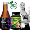 Weight Loss Syrup & Green Tea Capsules - 100% Ayurvedic (200Ml+30Capsules)