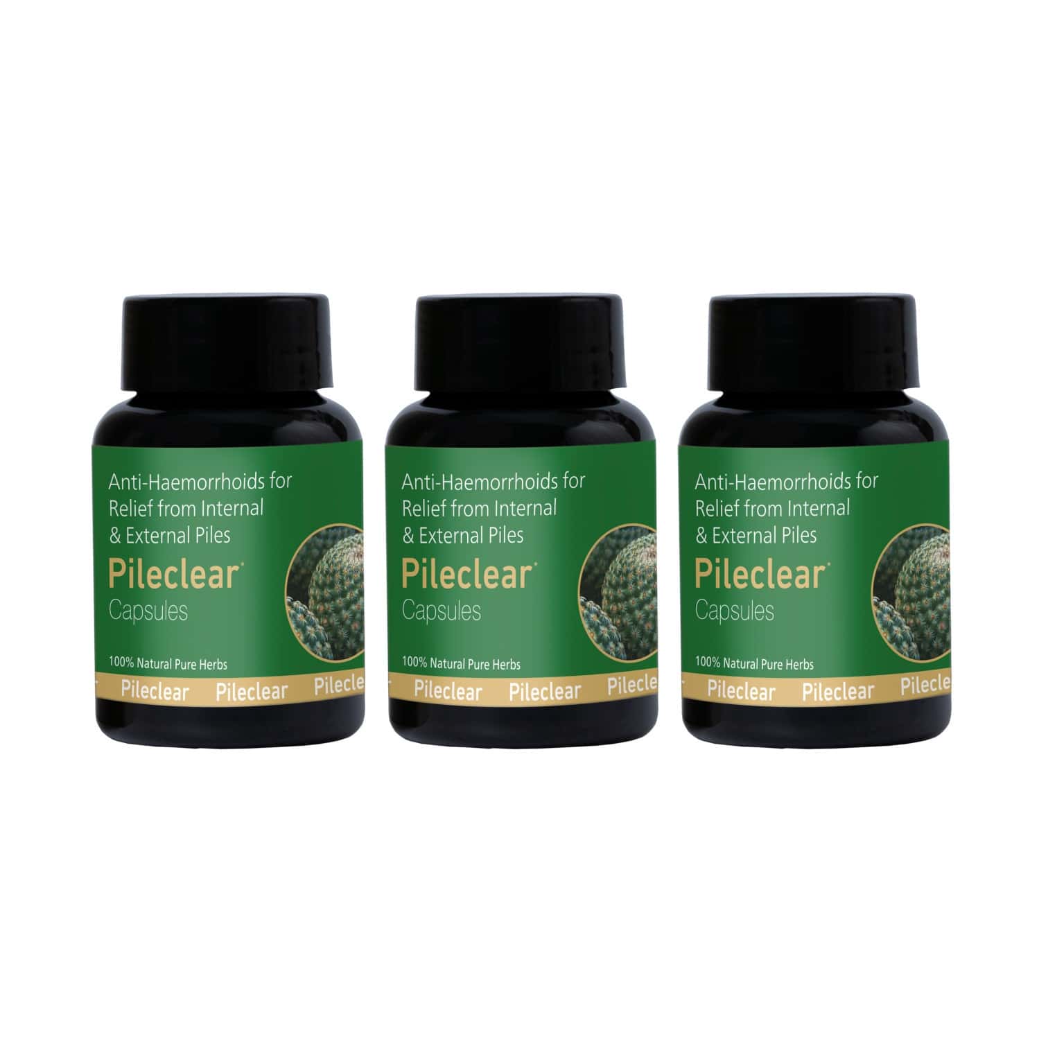 Pileclear Capsules 30 Caps | Ayurvedic Piles Care Capsules | Pack Of 3
