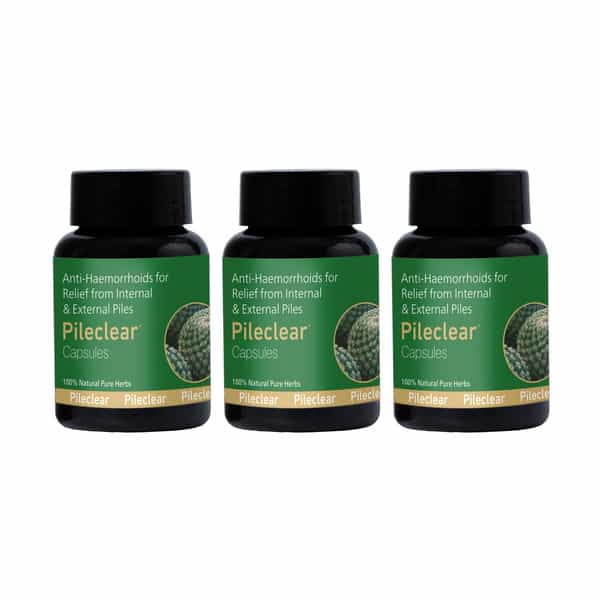Pileclear Capsules 30 Caps | Ayurvedic Piles Care Capsules | Pack Of 3
