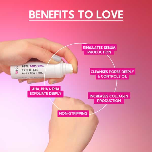 Cos-Iq Abp 22% Regular Use Exfoliating Peel Aha 15% + Ph 5% + Bha 2% Peeling Solution 30Ml