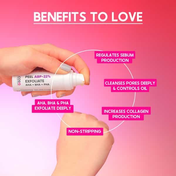 Cos-Iq Abp 22% Regular Use Exfoliating Peel Aha 15% + Ph 5% + Bha 2% Peeling Solution 30Ml