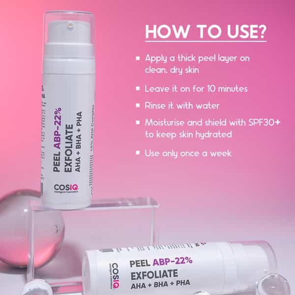 Cos-Iq Abp 22% Regular Use Exfoliating Peel Aha 15% + Ph 5% + Bha 2% Peeling Solution 30Ml