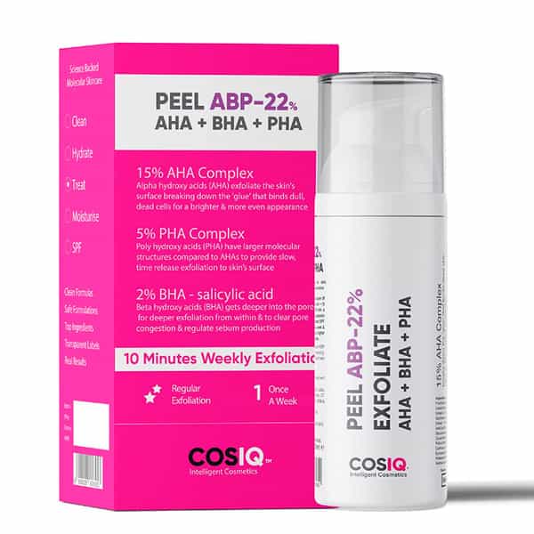 Cos-Iq Abp 22% Regular Use Exfoliating Peel Aha 15% + Ph 5% + Bha 2% Peeling Solution 30Ml