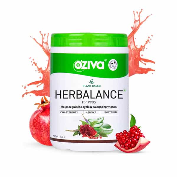 Oziva Plant Based Herbalance For Pcos With Myo-Inositol - For Hormonal Balance | 200G