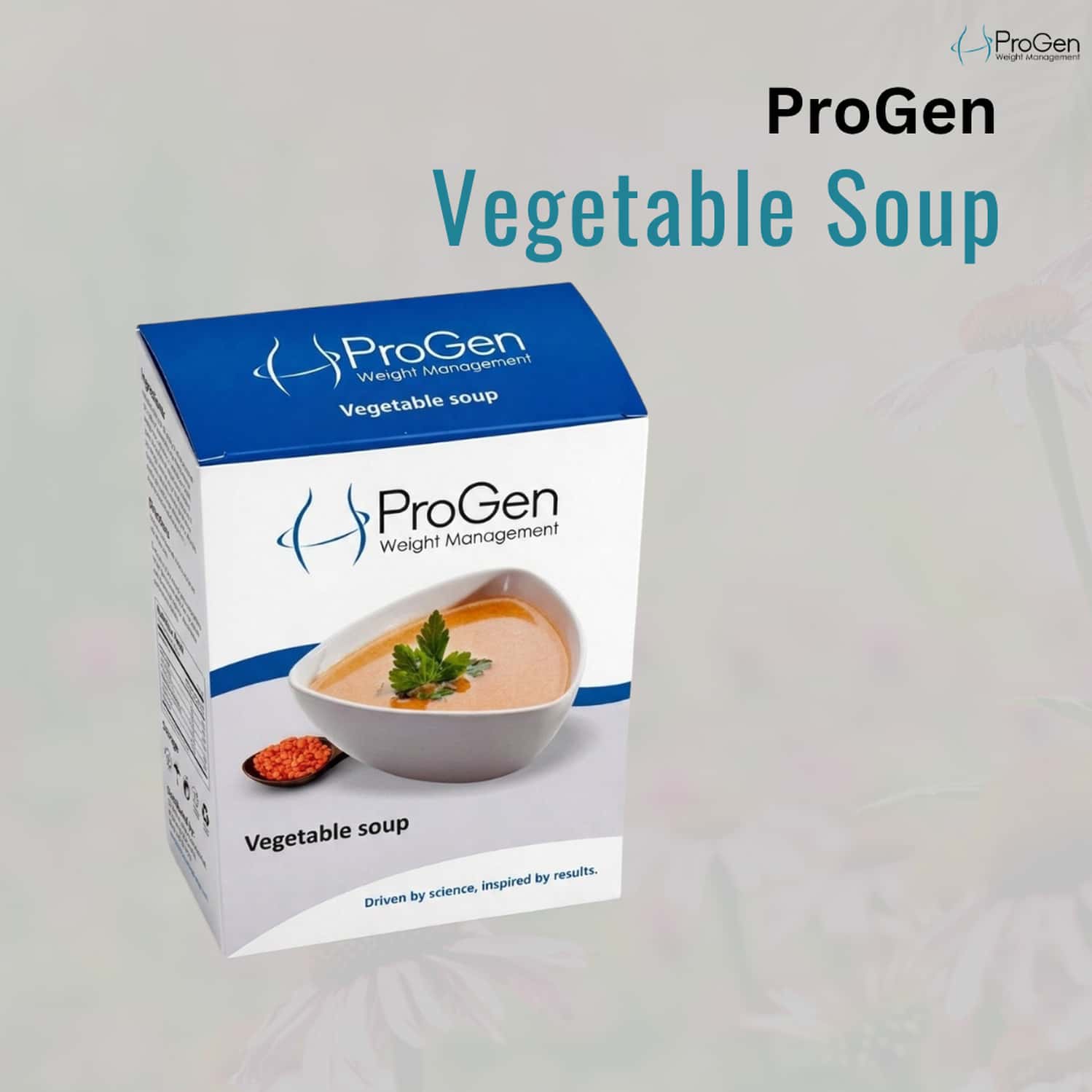 Progen Vegetable Soup | 15 G Of High Biological Value Protein Per Meal | Pack Of 7 105 Gm