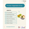 Progen Vegetable Soup | 15 G Of High Biological Value Protein Per Meal | Pack Of 7 105 Gm