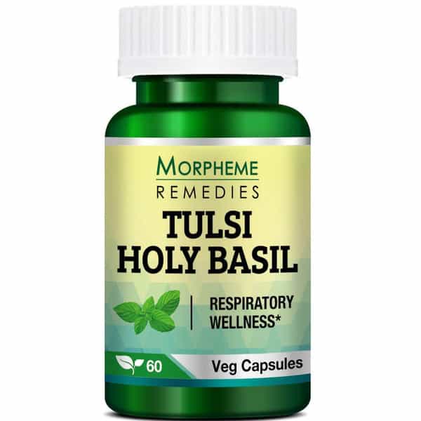 Morpheme Remedies Tulsi Holy Basil 500 Mg - 60 Veg Capsules