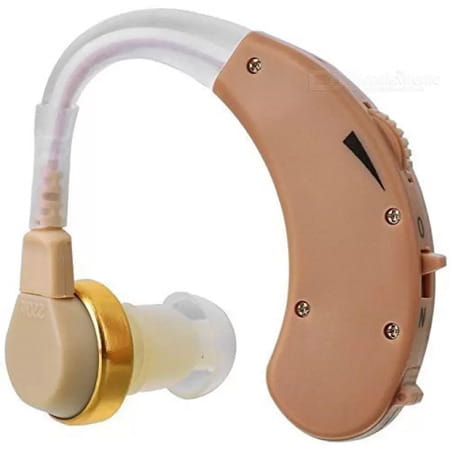 Auditech Silver Behind The Ear Hearing Aid (Free 6 Made In Germany Batteries)