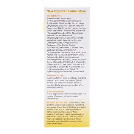 Episoft Ac Spf 50+ Hydrating Sunscreen 50gm