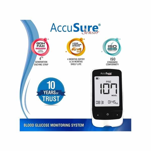 Accusure Senser | Glucometer Kit