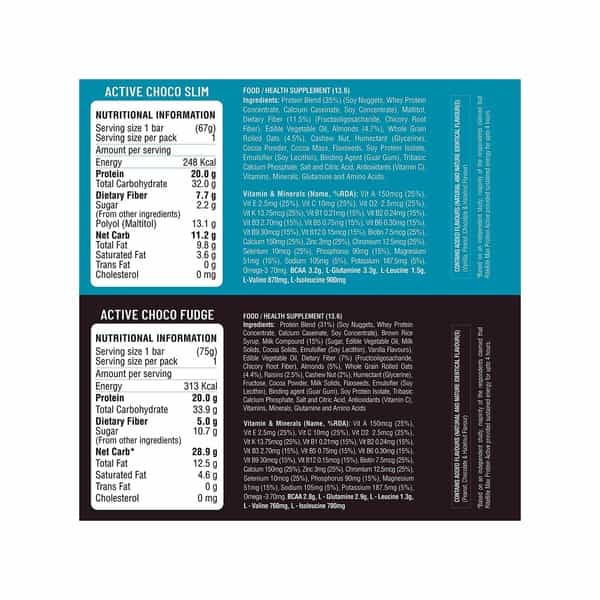 Ritebite Max Protein Assorted Nutrition Bar Box Of 502 G