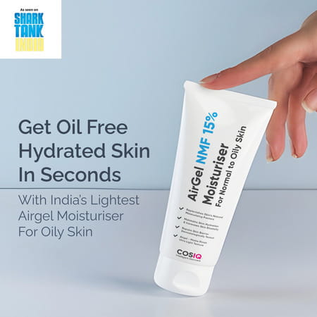 Cos-Iq Airgel Nmf 15% For Oily Skin Moisturizer For Men & Women - 100 Ml