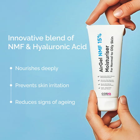 Cos-Iq Airgel Nmf 15% For Oily Skin Moisturizer For Men & Women - 100 Ml