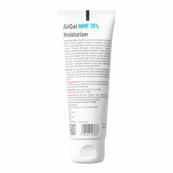 Cos-Iq Airgel Nmf 15% For Oily Skin Moisturizer For Men & Women - 100 Ml