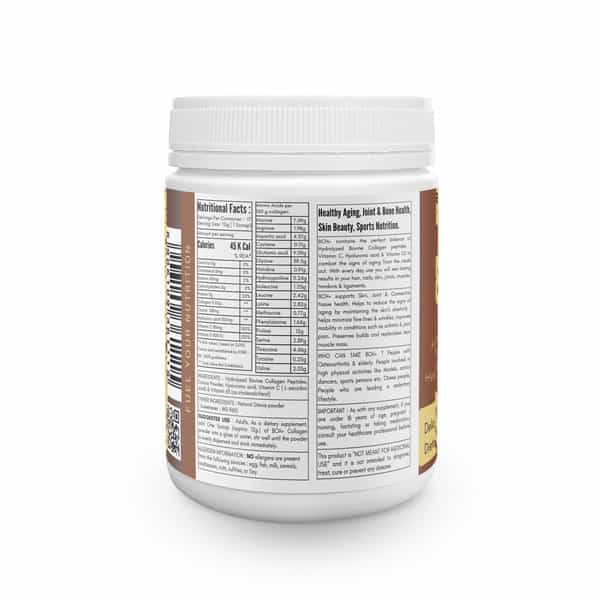 Sharrets Bch+ Bovine Collagen With Ha 100Mg, Vitamin C 40Mg, Vitamin D3 400 Iu, Chocolate Flavored