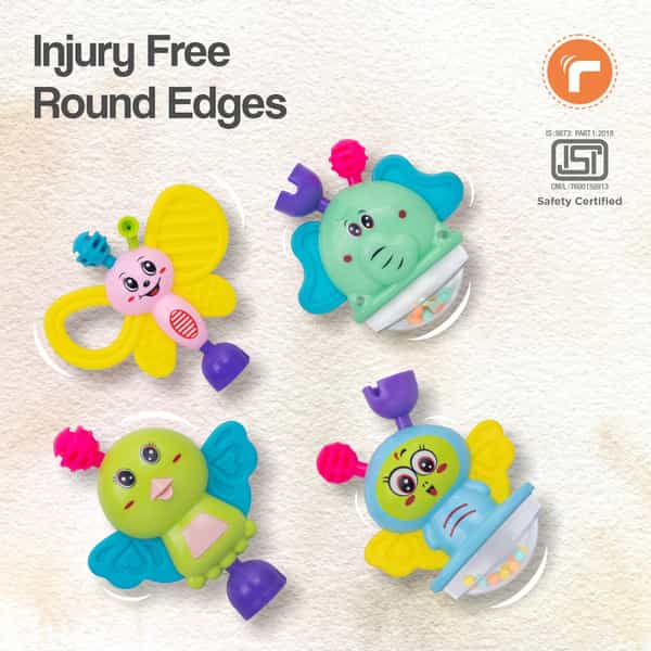 R For Rabbit Jingle Safari Rattles (Pack Of 5)