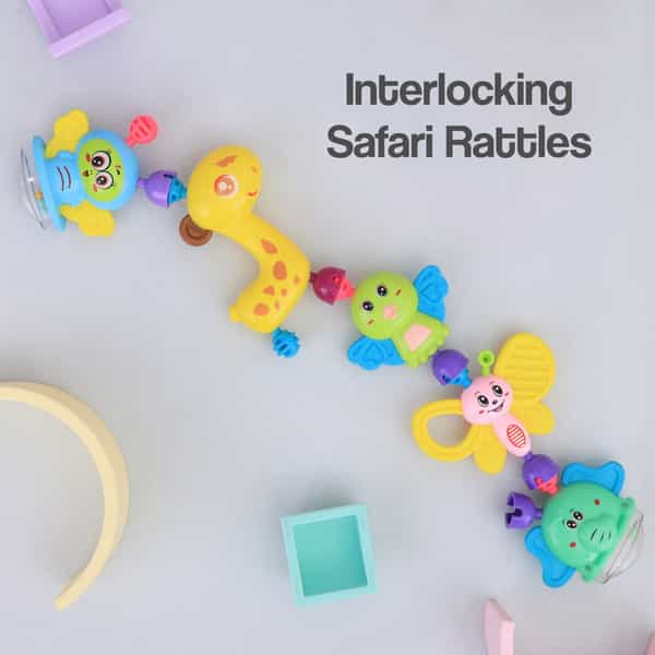 R For Rabbit Jingle Safari Rattles (Pack Of 5)