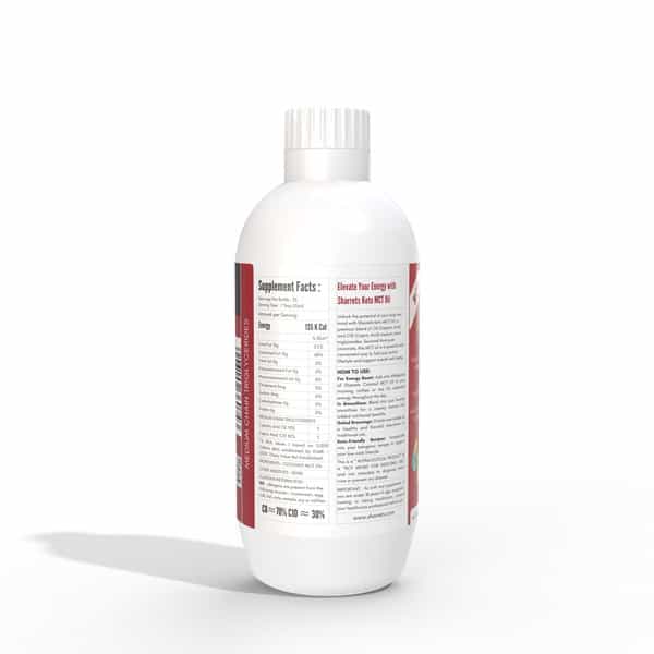 Sharrets Keto Mct Oil - Vegan | Gluten Free | | Non Gmo - Pack Of 2 | 500Ml Each