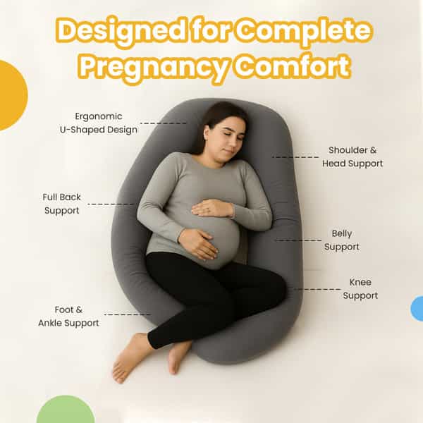 Nuluv Maternity Pillow - Grey