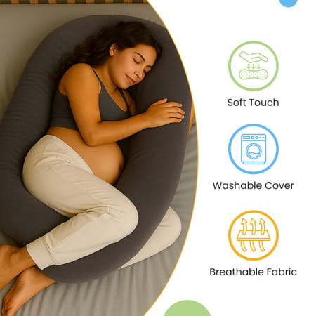 Nuluv Maternity Pillow - Grey