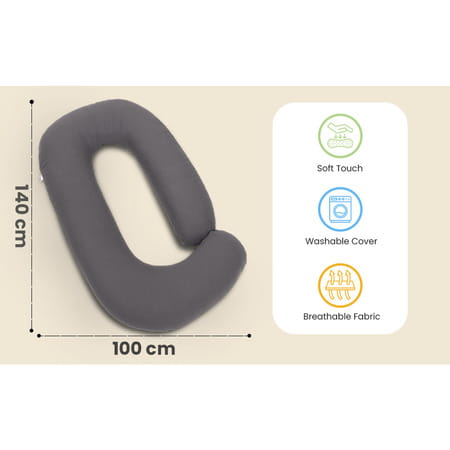 Nuluv Maternity Pillow - Grey