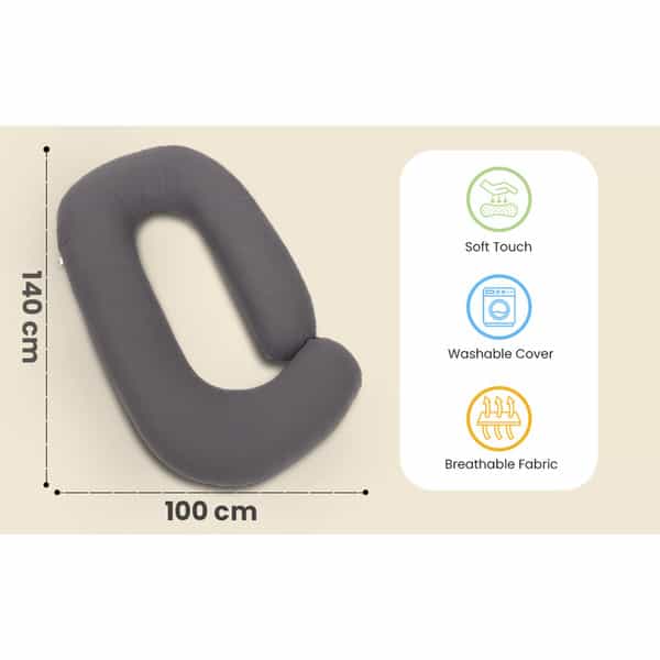 Nuluv Maternity Pillow - Grey