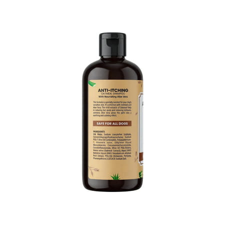 Bakson Veterinary Anti Itching Oatmeal Shampoo With Aloe Vera Paraben Free For Dogs 250 Ml