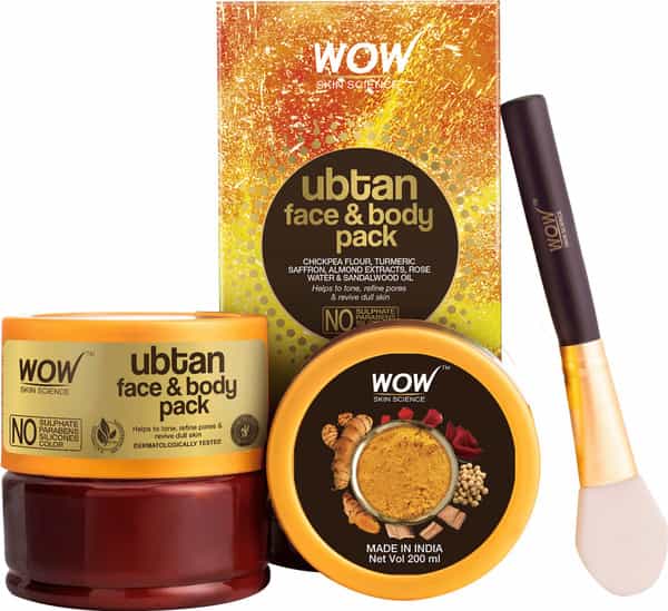 Wow Skin Science Ubtan Face & Body Pack - 200 Ml