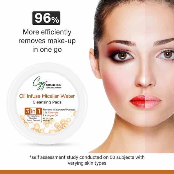 Cgg Cosmetics Oil Infuse Micellar Water Cleansing Pads