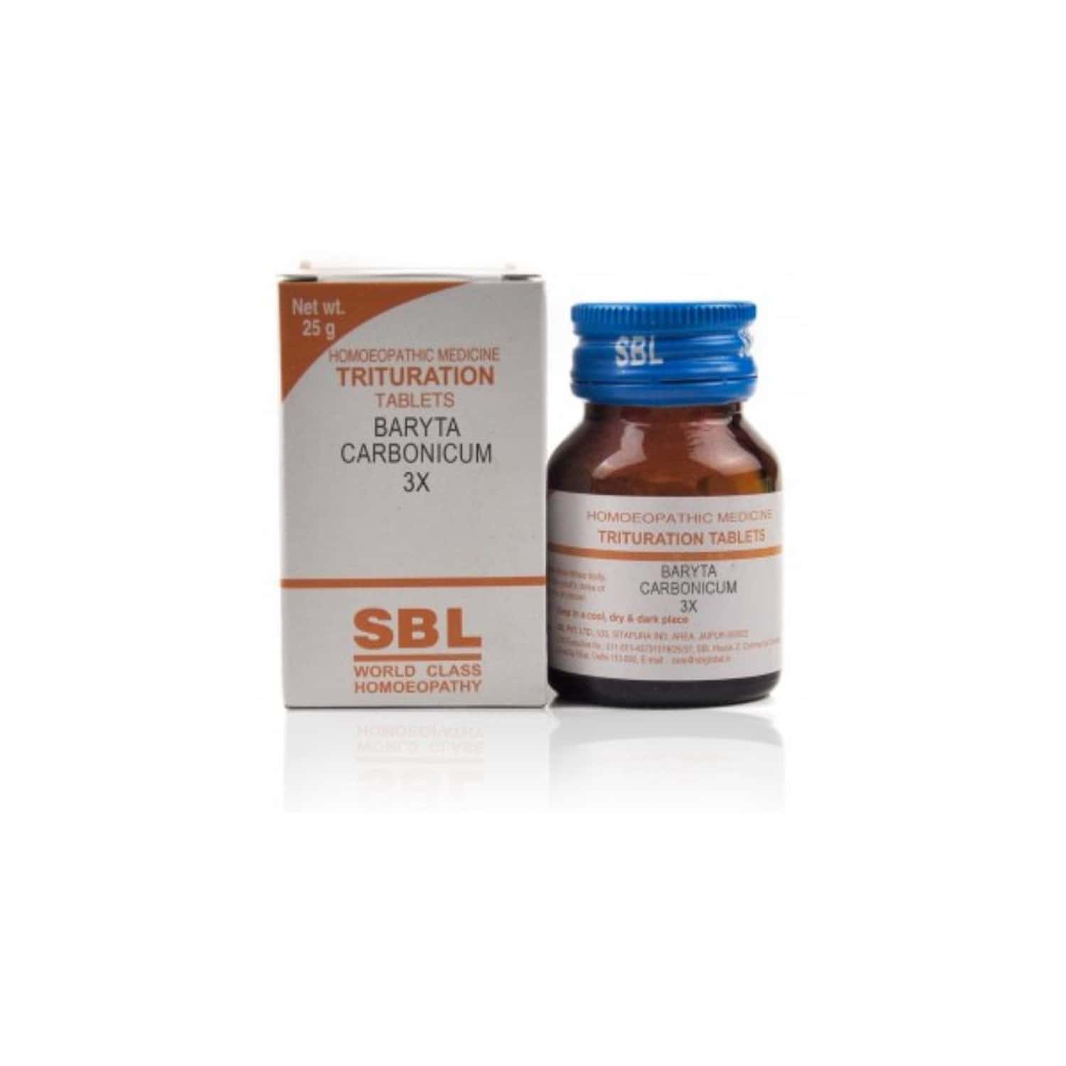 Sbl Baryta Carbonicum Trituration Tablet 3x 25 Gm Pack Of 2