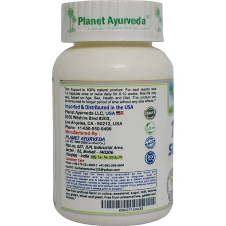 Planet Ayurveda Trim Support - 60 Capsules | Weight Management Supplement