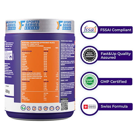 Fast&Up Eaa Intra - Training/Workout Drink (Eaax9) -30 Servings (Tangy Orange)