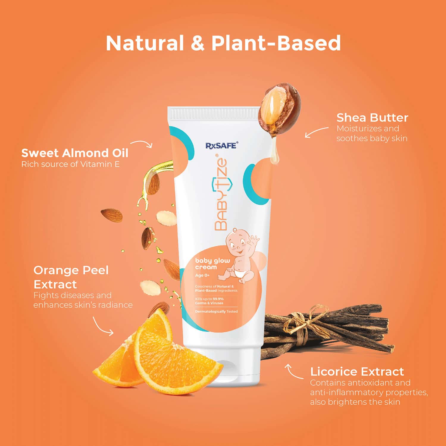 Buy RXSAFE BABYTIZE BABY GLOW CREAM 50ML Online & Get Upto 60 OFF at PharmEasy