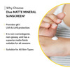 Dive Matte Mineral Sunscreen Spf 50 | Pa+++ | Lightweight And Non-Sticky | Long-Lasting Effect