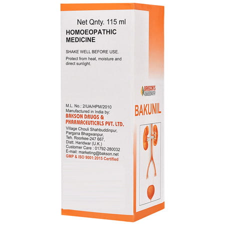 Baksons Homoeopathy Bakunil Syrup 115 Ml