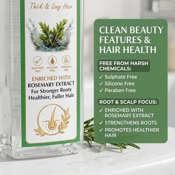 Arka Pure Life Rosemary Water Hair Spray For Thick & Long Hair (100Ml)