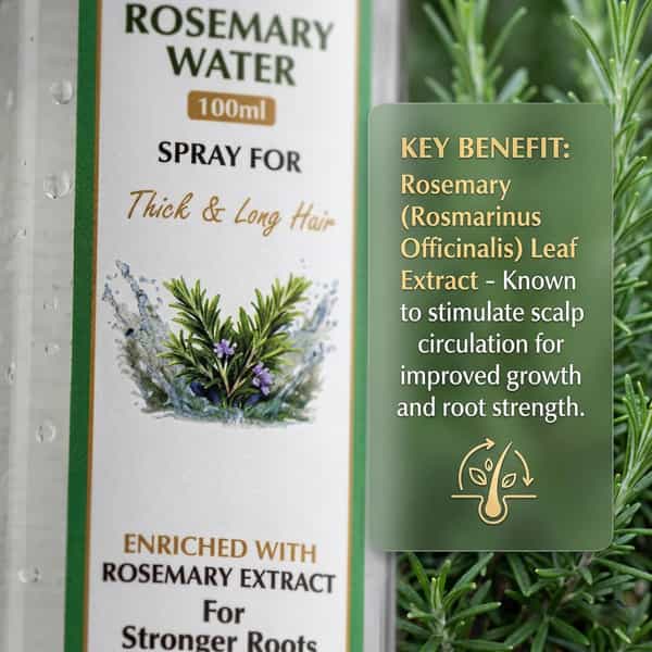 Arka Pure Life Rosemary Water Hair Spray For Thick & Long Hair (100Ml)