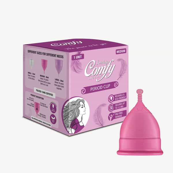 Amrutanjan Comfy Snug Fit Period Cup Medium Size Pack Of 1