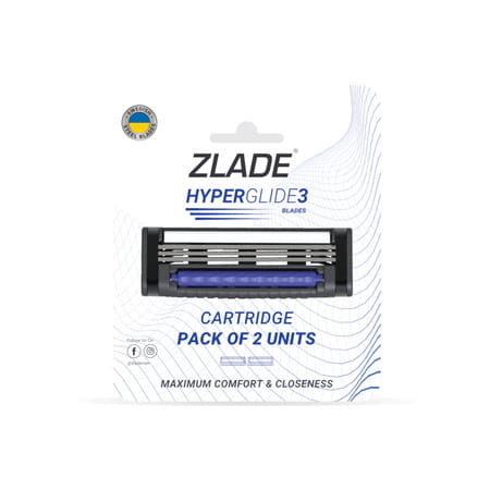 Zlade Hyperglide3 Cartridges (New And Improved) Pack Of 2
