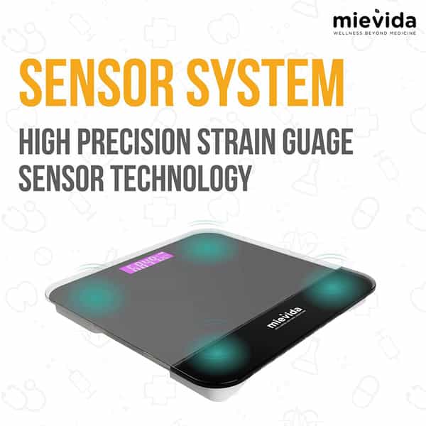 Mievida Fit F9 Personal Digital Weighing Machine With Large Backlight Lcd Display