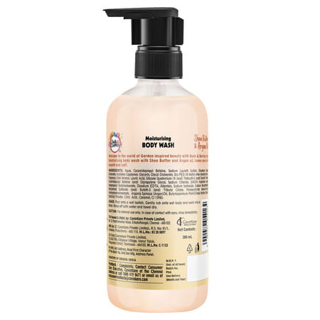 Buds & Berries Moisturising Shea Butter And Argan Oil Body Wash For Soft & Clear Skin (300 Ml)