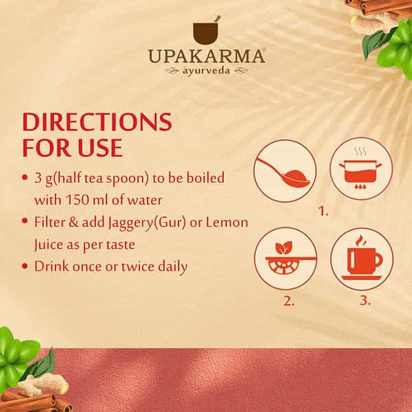Upakarma Ayurveda Ayush Kwath Kadha Powder For Immunity Booster- 125G