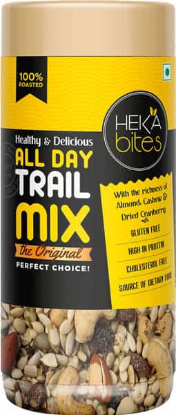 Heka Bites All Day Trail Mix 200G (Pack Of 1) | Healthy Snacks | Super Snacks