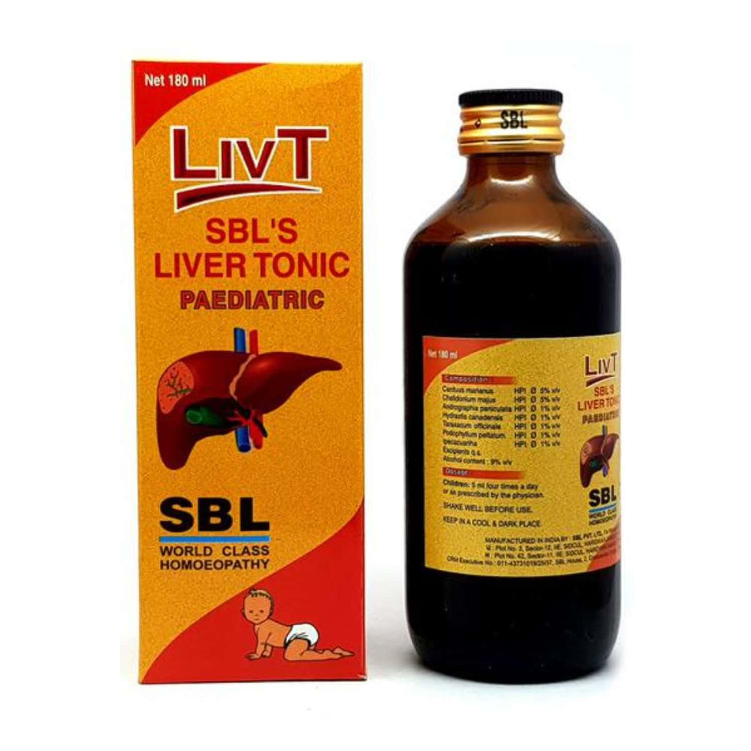 Sbl Liv-t Paediatric Tonic 180 Ml Pack Of 2