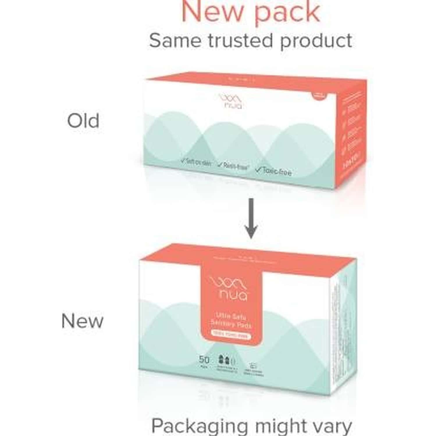 Buy NUA SANITARY PADS COMBO SANITARY PAD (PACK OF 50) Online & Get Upto